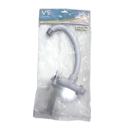 1/2 IN / VISTARA VISTARA VTZF343B-WFA Kran Angsa Sink Bak Cuci Piring Tembok Plastik PVC