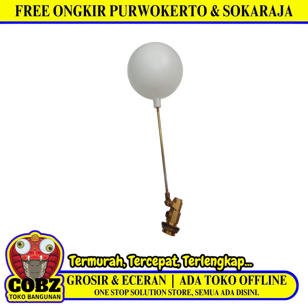 3/4 IN / BONUCCI Floating Valve Pelampung Bola Air Torrent Plastik PVC Set
