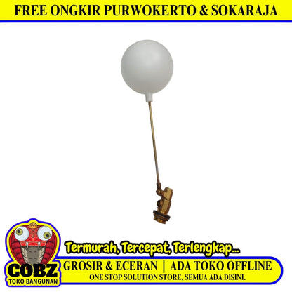 3/4 IN / BONUCCI Floating Valve Pelampung Bola Air Torrent Plastik PVC Set