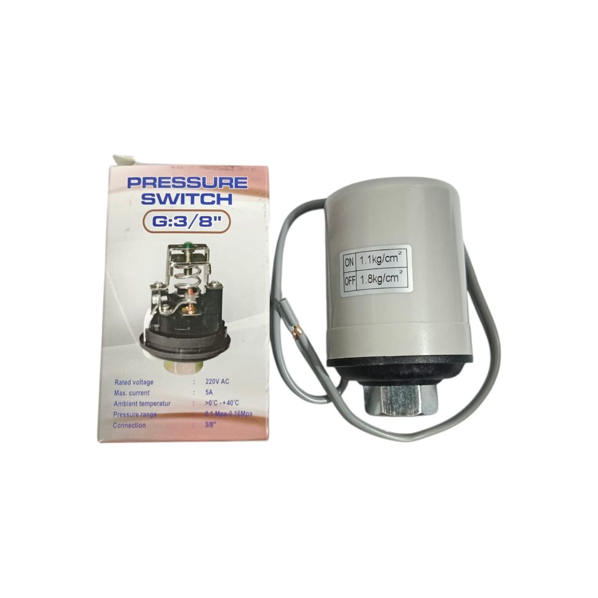 3/8 IN / ESE NATIONAL 03 Otomatis Pompa Air Pressure Switch Control