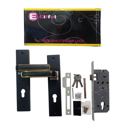 EIFFEL 999-1 GP/BK Handle Door Lock Tarikan Handle Kunci Pintu Besar Set