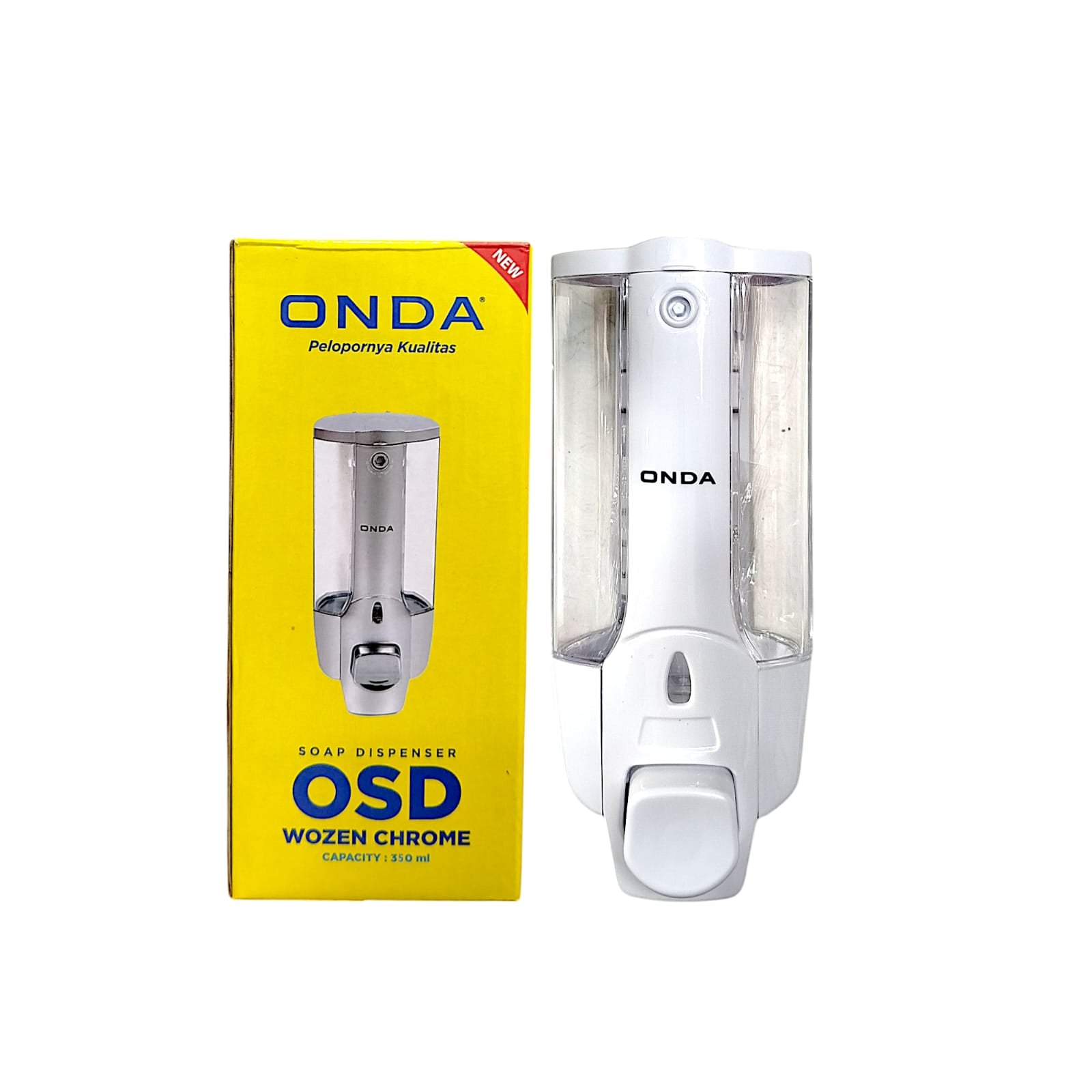 350 ML / ONDA OSD WOZEN WHITE Dispenser Sabun Manual 1 Tabung