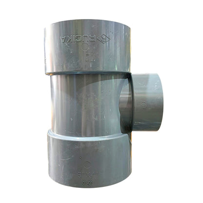 6 IN x 4 IN / RUCIKA D-DT Tee Sambungan Fitting Pipa PVC