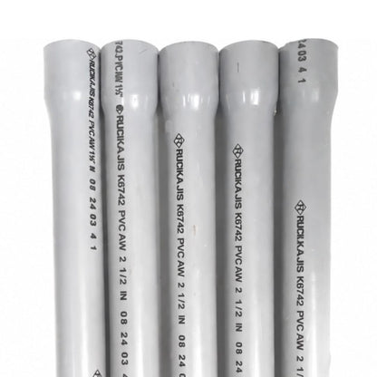2 1/2 IN x 4 M / RUCIKA AW Lis Abu Abu Pipa Pralon Paralon PVC Abu Abu Batang