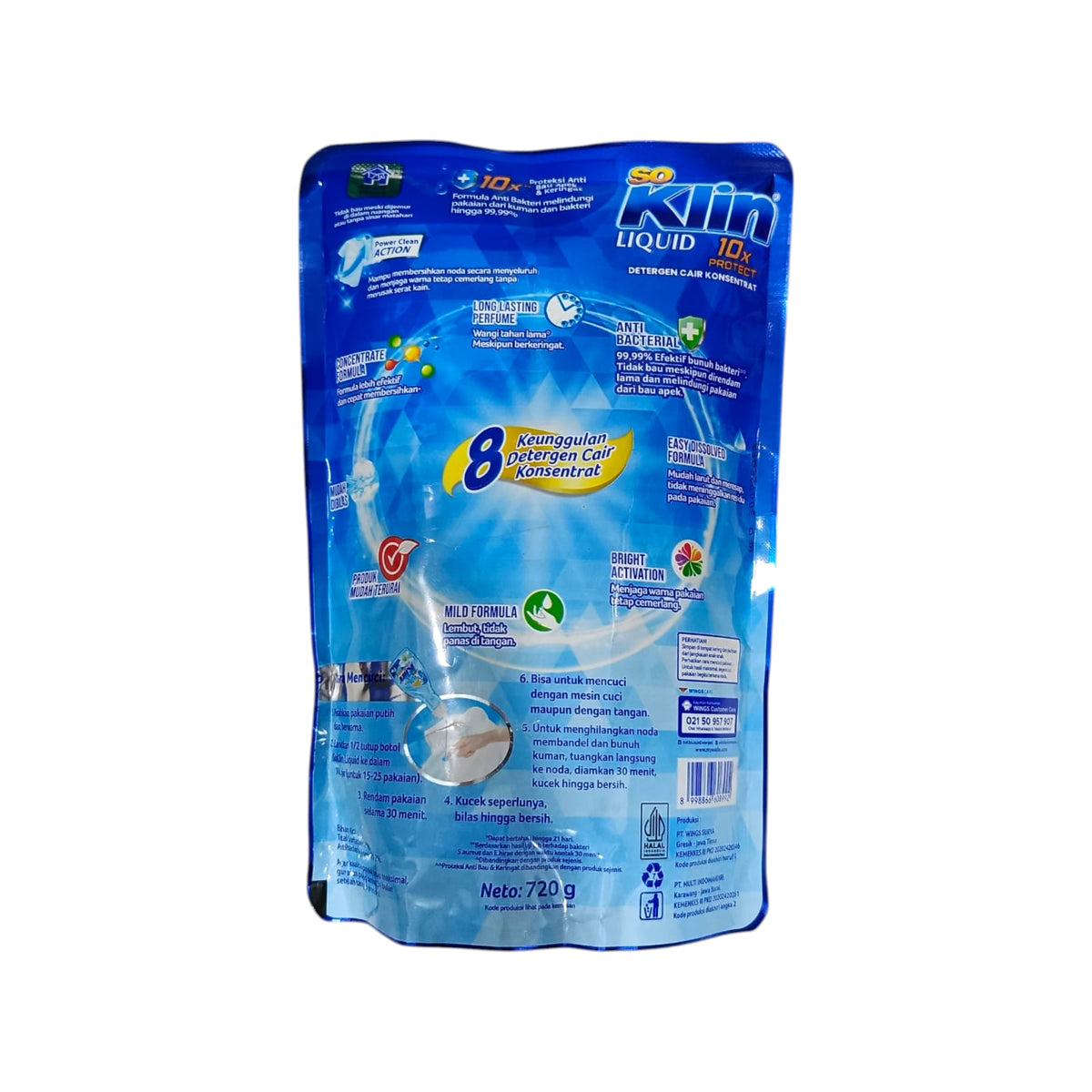 720 G / SOKLIN LIQUID FLOWER FRESH Sabun Cuci Pakaian Pcs