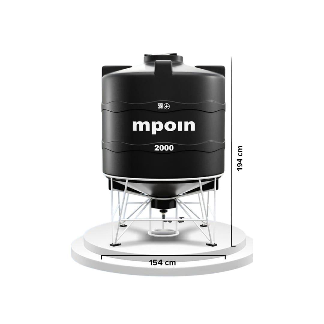 2000 L / M POIN + DRAIN D 2000 Water Torrent PVC Hitam + Acc Set