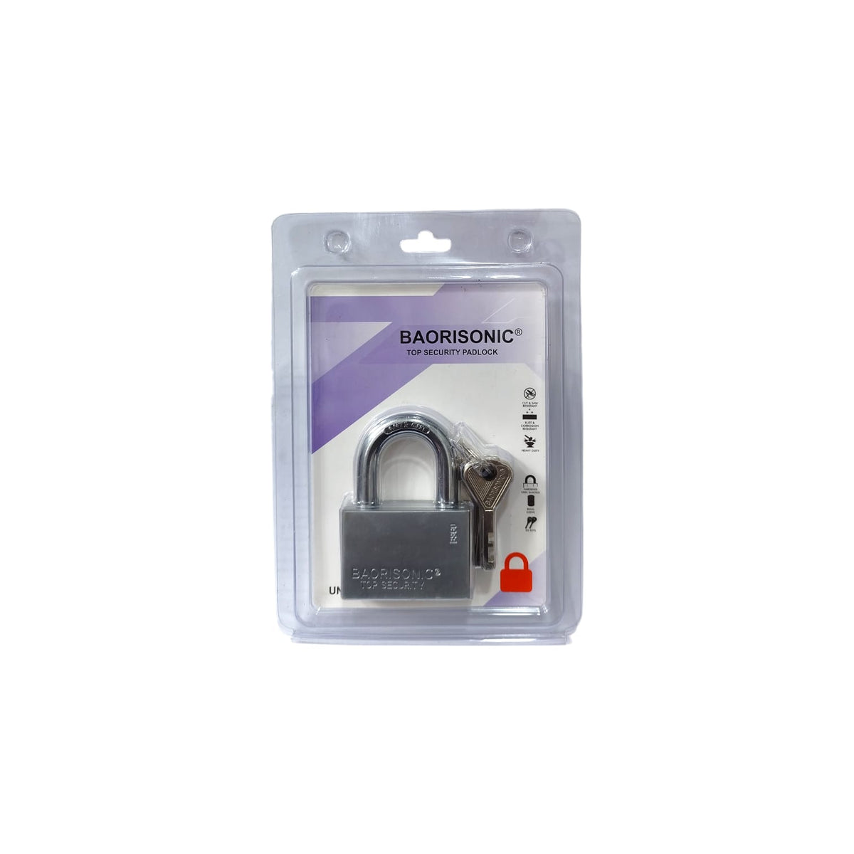 60 MM / BAORISONIC Gembok Pintu Pagar Padlock Anti Maling Leher Pendek