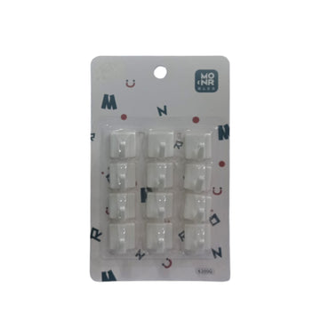 MO NR Kapstok Cantel Gantungan Baju Dinding Mini PVC Set