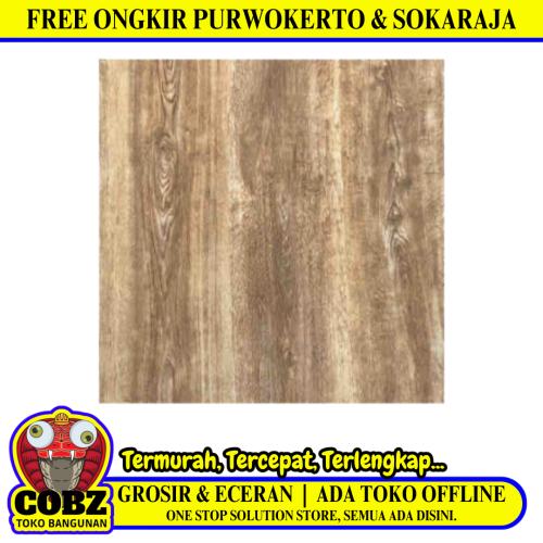 60 CM x 60 CM / SERENITY MAHONI BROWN Granit Lantai Rumah Glossy Dus