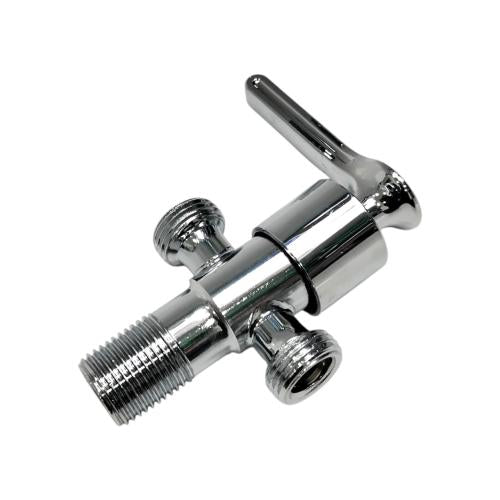 1/2 IN / FAUCET 3001 - 2 Stop Kran Air Cabang Tee Shower Kloset Stainless