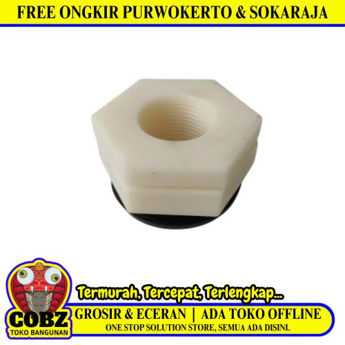 3/4 IN / ALINCO Mur Torrent Ring Drat Tandon Tangki Air Plastik PVC