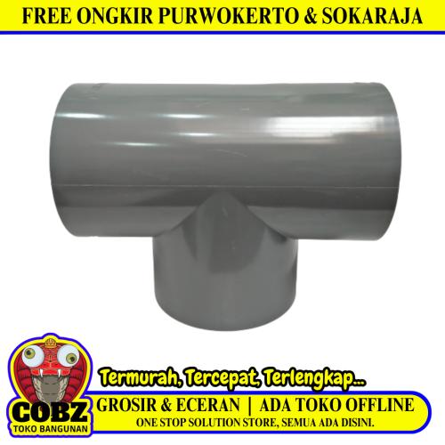 8 IN / RUCIKA D-DT Tee Sambungan Fitting Pipa PVC