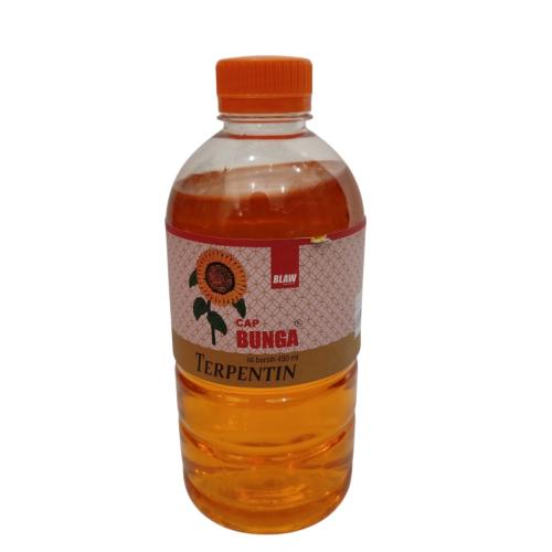 450 ML / BUNGA TERPENTIN Minyak Cat Pengencer Campuran Cat Botol