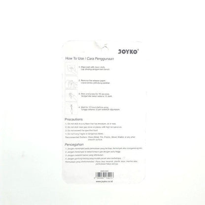 JOYKO ADHK-3010 Kapstok Cantel Gantungan Baju Dinding Mini PVC Set