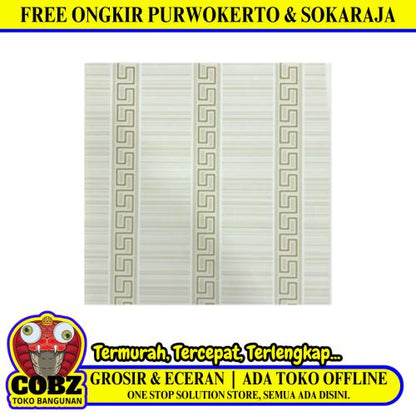 8 MM x 30 CM x 4 M / SHUNDA PLAFON K-9110 Plafon Gypsum GRC U PVC Hotstamping Lembar