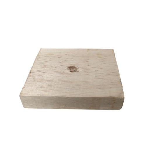 6 CM x 7 CM / TM Kayu Roset Tatakan Fitting Lampu Tempel Kotak