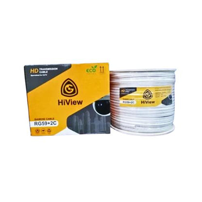 300 M / HI VIEW Kabel Power Coaxial CCTV Roll