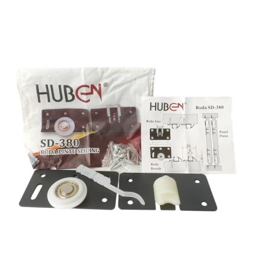 HUBEN SD-380 Slot Body Kunci Pintu Geser Lidah Mekar Sliding Door Set