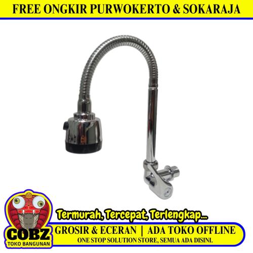 1/2 IN / SPOT Kran Angsa Fleksibel Sink BCP Tembok Stainless