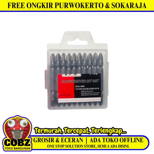 PH 2 x 65 MM / VPR Mata Obeng Angin Screwdriver Plus Plus Magnet Set