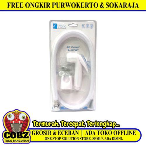 1/2 IN x 120 CM / VOLK A-147WT Jet Shower Cebok Toilet Plastik PVC Set