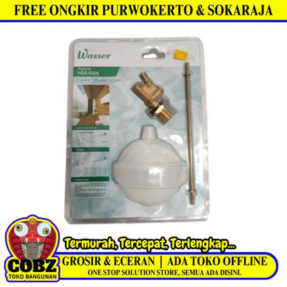 3/4 IN / WASSER HSA-6075 Floating Valve Pelampung Bola Air Torrent Bahan Set