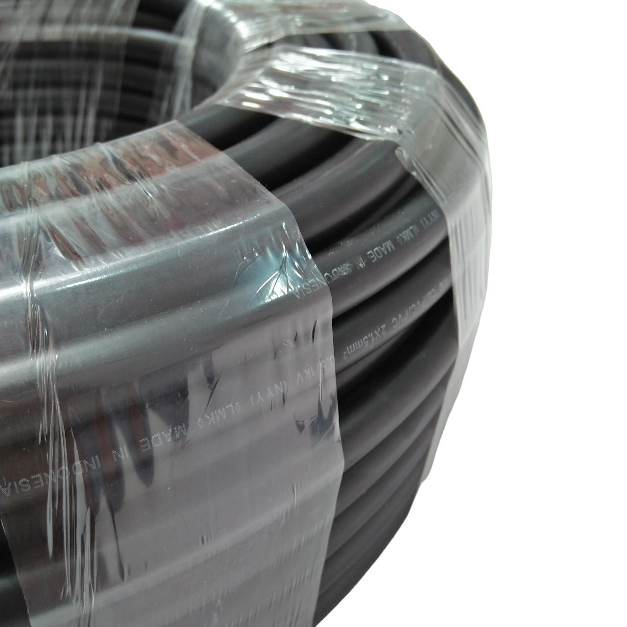 2 INTI x 1.5 MM / TM NYM Tunggal Kabel Tembaga SNI Hitam Meter