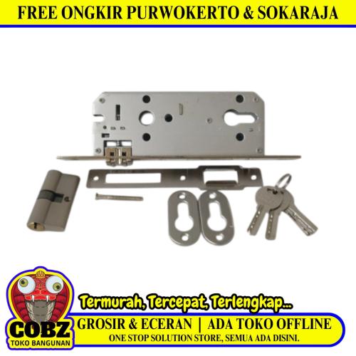 ERDOS Slot Body Kunci Pintu Dorong Besar Set