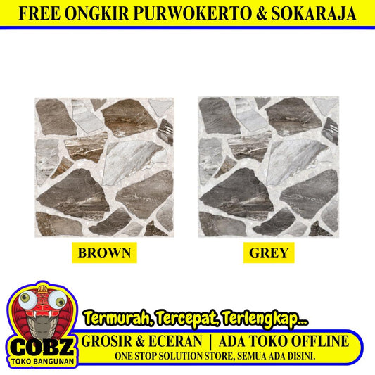 50 CM x 50 CM / UNO PRINCETON Keramik Lantai Teras Garasi Matte Dus