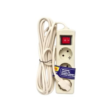 3 LUBANG x 500 CM / SUNSAFE Stop Kontak Colokan Terminal Kabel 5 M