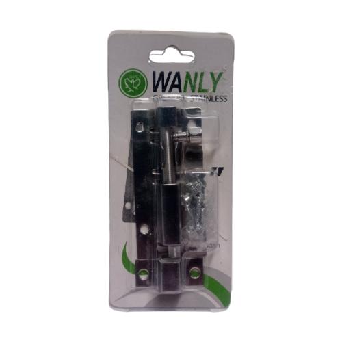 3 IN / WANLY Grendel Kunci Slot Pintu Jendela Stainless