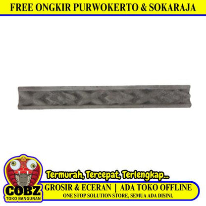 50 CM / BL Silang List Profil Beton Lisplang Tempel Plafon Tembok GRC Biji