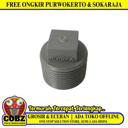 3/4 IN / RUCIKA AW Plug Cap Tutup Dop Drat Luar Fitting Pipa PVC