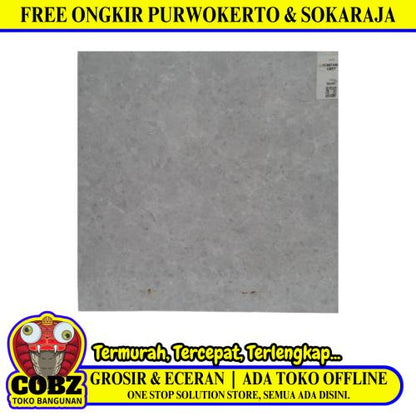 50 CM x 50 CM / ASIA TILE FONTANA Keramik Lantai Rumah Grey Glossy Dus