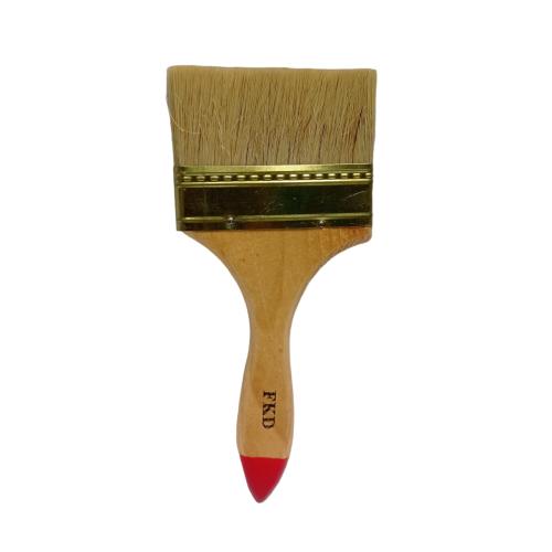 4 IN / FKD Kuas Cat Tembok Kayu Besi Air Acyrlic Paint Brush