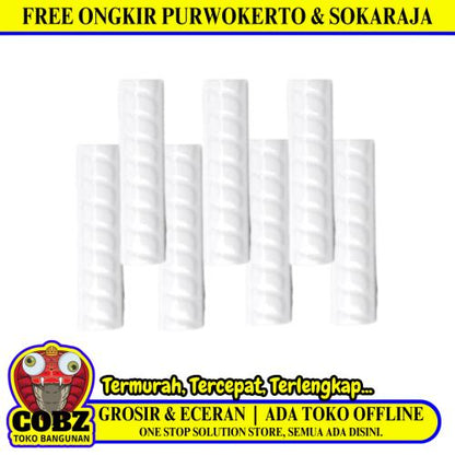 10 CM / TM Kuku Macan Bon Bon Lis Keramik Ulir White Lembar