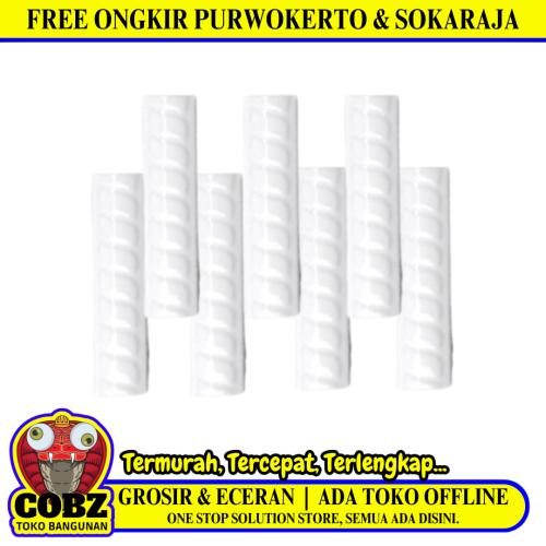 10 CM / TM Kuku Macan Bon Bon Lis Keramik Ulir White Lembar