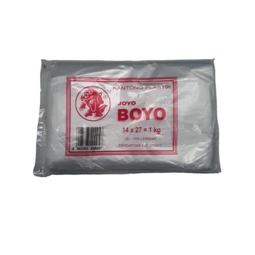 14 CM x 27 CM / TM Plastik PE 1 Kg Ekonomis Transparan Pack