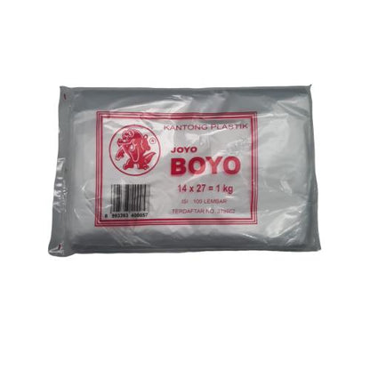 14 CM x 27 CM / TM Plastik PE 1 Kg Ekonomis Transparan Pack