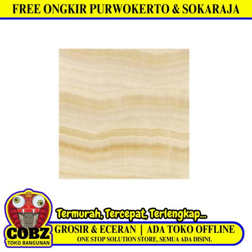 30 CM x 30 CM / ASIA TILE MONACO Keramik Lantai Rumah Glossy Cream Dus