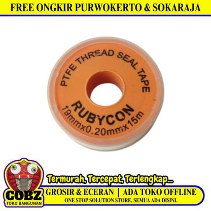 15 M / RUBYCON TBA  Seal Tape Siltip TBA Selotip Siltip Isolasi Kran Air