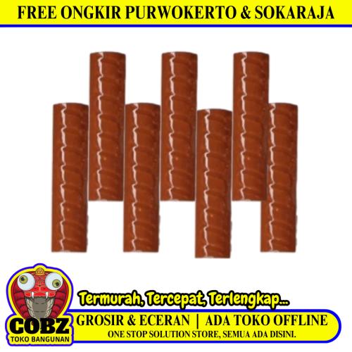 10 CM / TM Kuku Macan Bon Bon Lis Keramik Ulir Brown Lembar