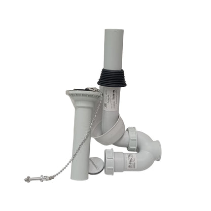 1 1/4IN/DUPON BULDING Sifon Leher Angsa Saringan Pipa Wastafel PVC Set