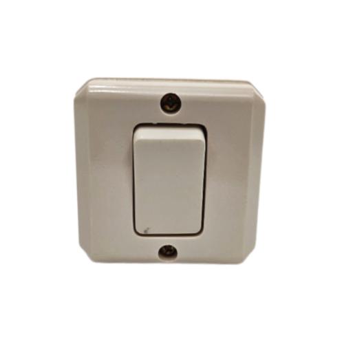 BROCO NG Saklar Tunggal Single Engkel 1 Gang Tempel OB Outbow Cream