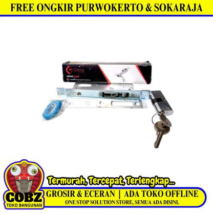 GLATINO V41055 Slot Body Kunci Pintu Geser Aluminium Sliding Door Set