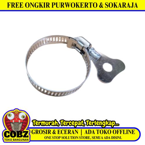 2 1/2 IN / TM Kuping SS Klem Selang Air Gas LPG Regulator Hose Clamp Stainless