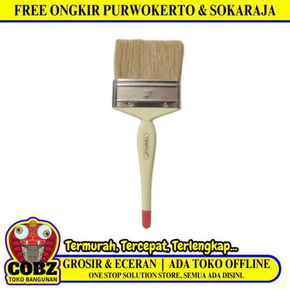 3 IN / TENFLO Kuas Cat Tembok Kayu Besi Air Acyrlic Paint Brush