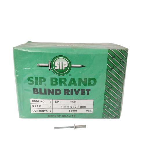4 MM x 12.7 MM / SIP SP . 550 Paku Rivet Keling Tang Rivet Dus