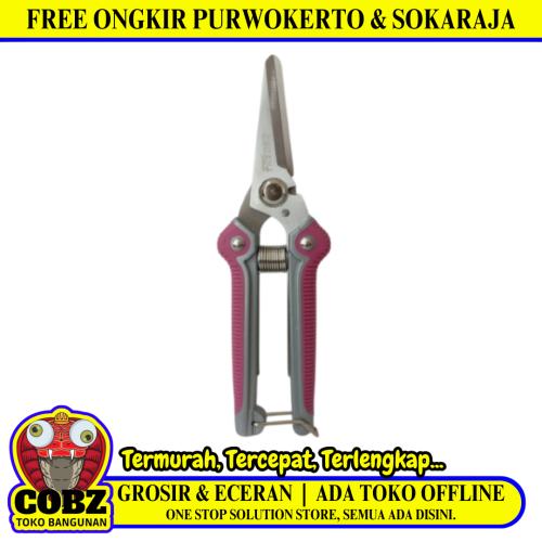 7 IN / FREDER Gunting Dahan Lurus Ranting Tanaman Pruning Shears