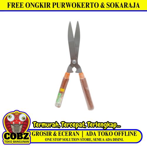 19 INCH / KENMASTER Gunting Rumput Pagar Taman Kebun Tanaman Gagang Kayu